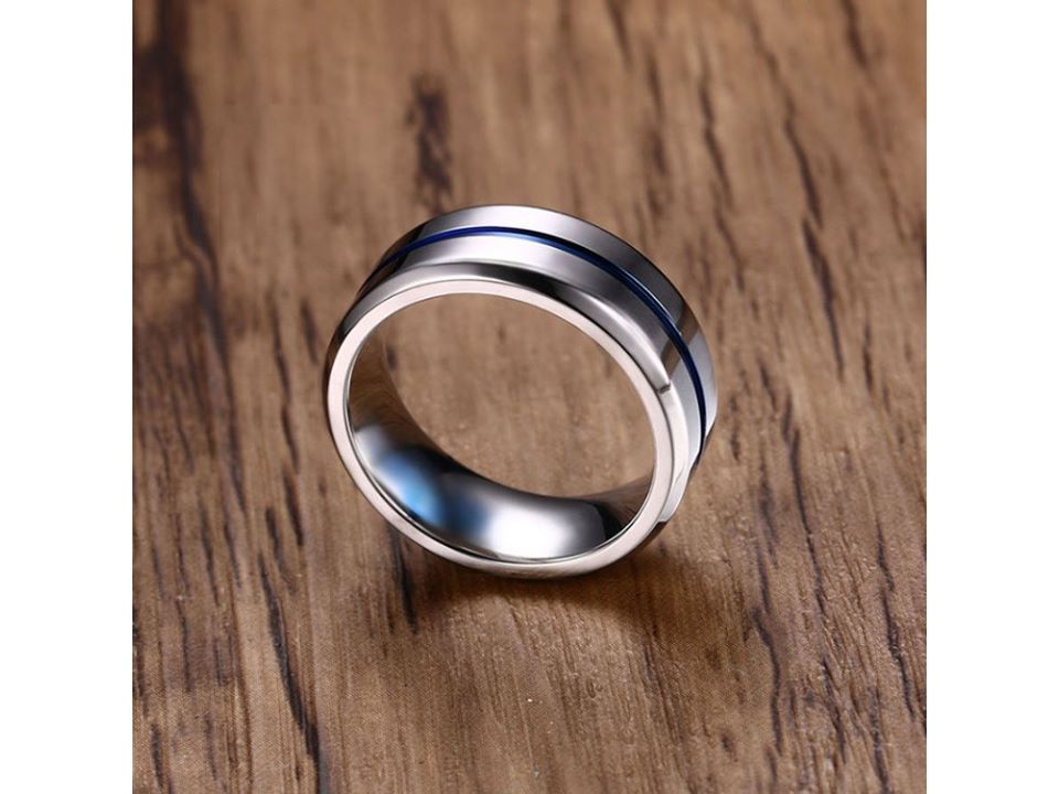Titanium Circle Line Ring