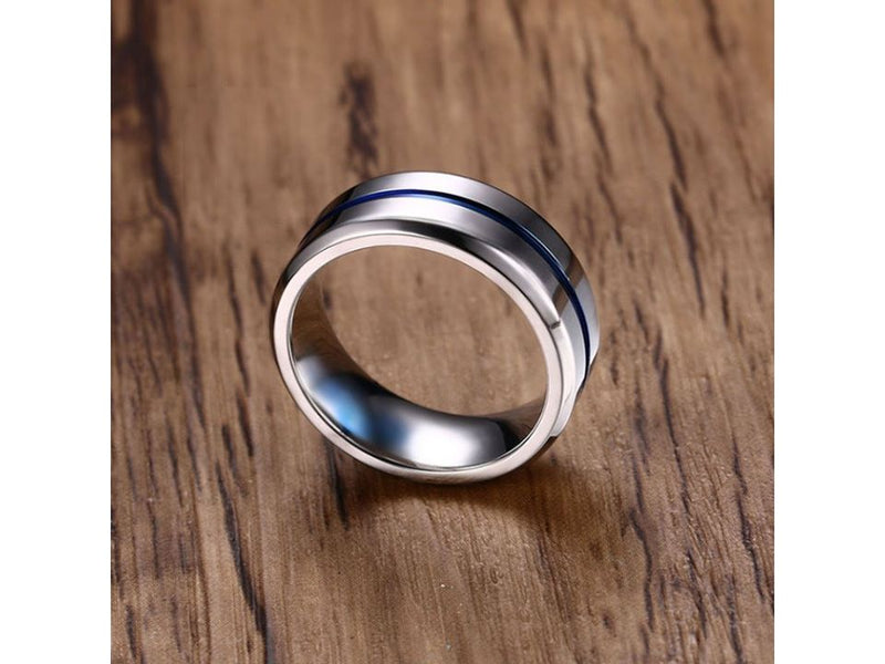 Titanium Circle Line Ring