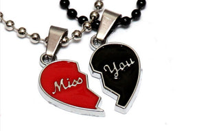 Miss you Heart Necklace