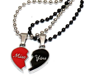 Miss you Heart Necklace