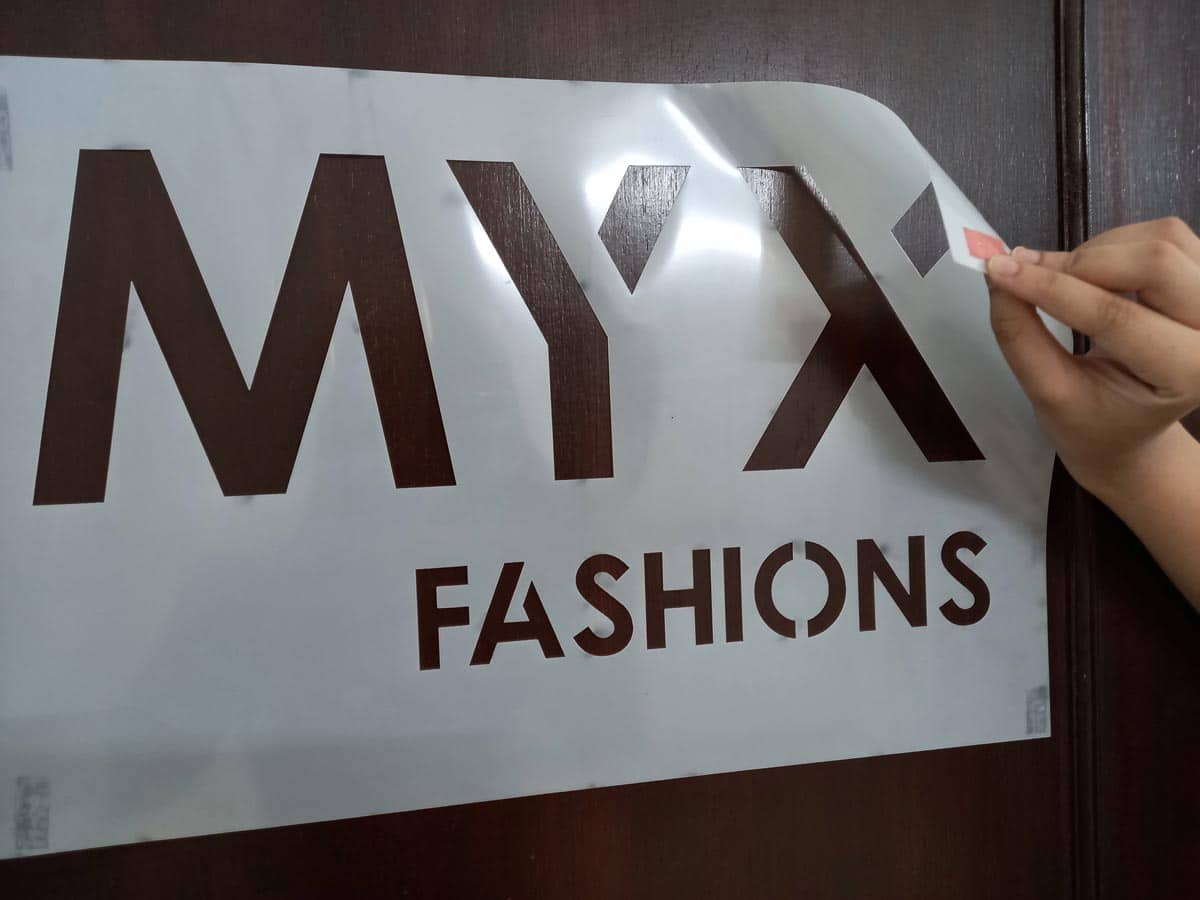 Custom Logo And Text plastic sheet - Stencil