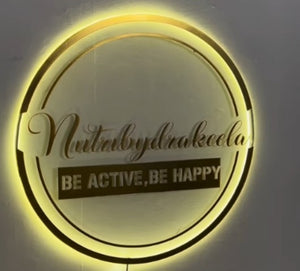 Acrylic LED Neon Wall Sign - 12x12 Inches