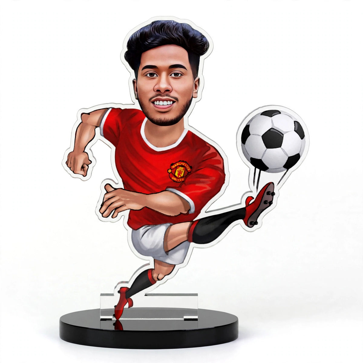 Custom Football Boy Caricature Acrylic 3D Frame – Ibrahim 7