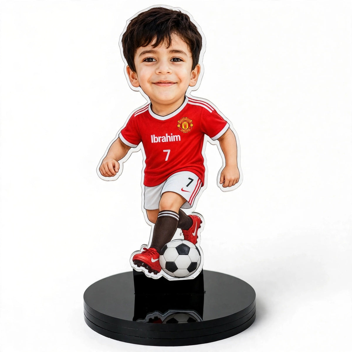 Acrylic UV Printed 3D Football Frame – Action Kick Pose