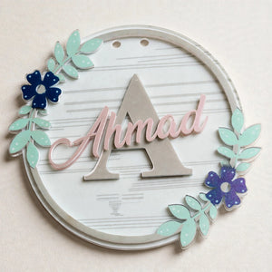 Acrylic Wall Sign 3D Cutting - 8x8 Inches