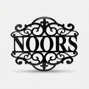 Black Acrylic House Name Plate 8MM – Custom Name | Home Sign Pakistan