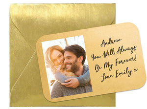 Custom Metal Acrylic Printed Wallet Card – Gold