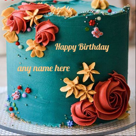 Custom Happy Birthday Cake Personalized With Your Name