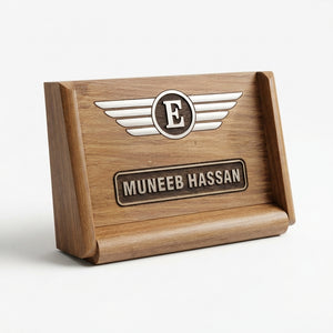 Custom Wooden Name Plate 6x4 – Personalized Engraved | Home & Office Nameplate Pakistan
