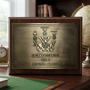 Solid Gold Brass Embossed Name Plate 12x6 Inches – Premium Custom House Sign | Pakistan