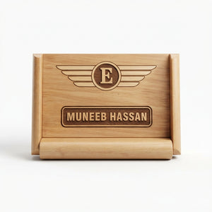 Custom Wooden Name Plate 6x4 – Personalized Engraved | Home & Office Nameplate Pakistan