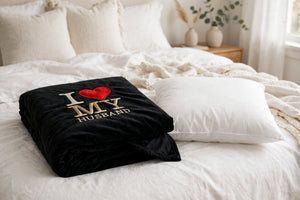 Customized Embroidered Black Cushion – Personalized Name & Text Cushion | Minimum 5 Pcs