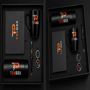 Customiseable Gift Box Smart LED Bottle+Diary+Metal Pen+Metal Keychain+Mug