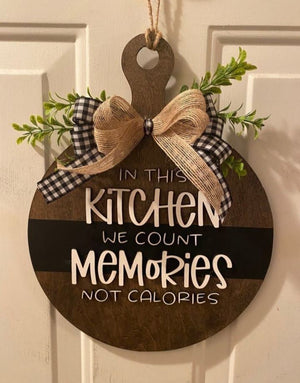 Customized Solid Wooden & Acrylic wall Hanging Sign - 14x14 inches