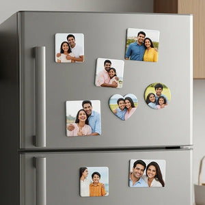 Personalized Acrylic Fridge Magnet 3x3 Inches – Custom Name & Photo | Gift Pakistan