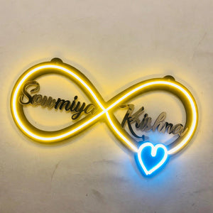 Personalized Acrylic LED Neon Wall Frame 12x6 Inches – Custom Name & Design | Pakistan