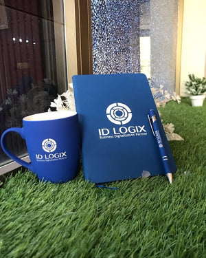 Customized Diary, Metal Pen & Mug Gift Set
