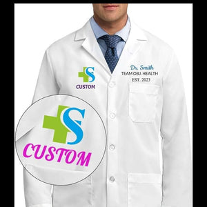 Customized Doctor Coat for Men – Personalized Name & Professional Coat