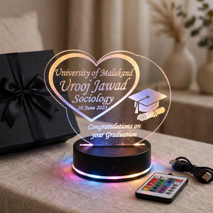 Customized Gift Box LED Lamp with Multicolor Light Sensor Base & Remote