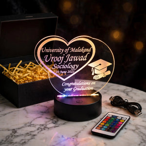 Customized Gift Box LED Lamp with Multicolor Light Sensor Base & Remote