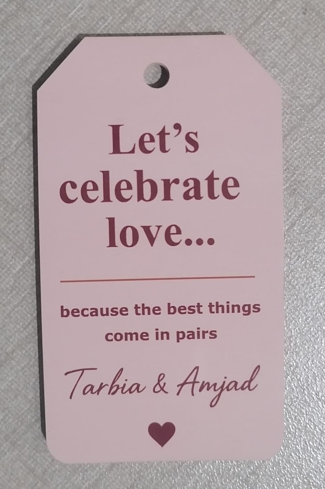 Customized Hard Card Tags – 4 Pcs | Personalized Tags | DYO