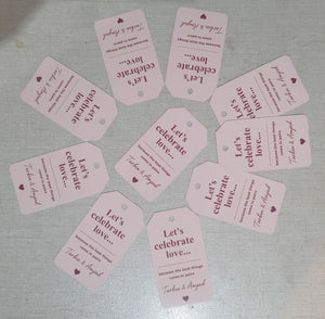 Customized Hard Card Tags – 4 Pcs | Personalized Tags | DYO