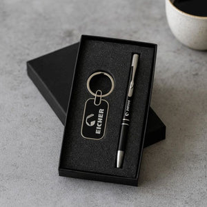 Customized Metal Pen & Metal Keychain Gift Box