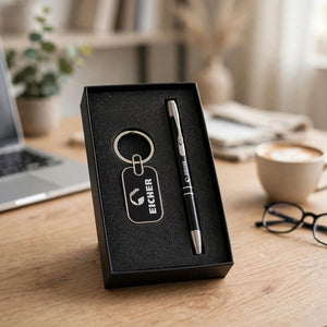 Customized Metal Pen & Metal Keychain Gift Box
