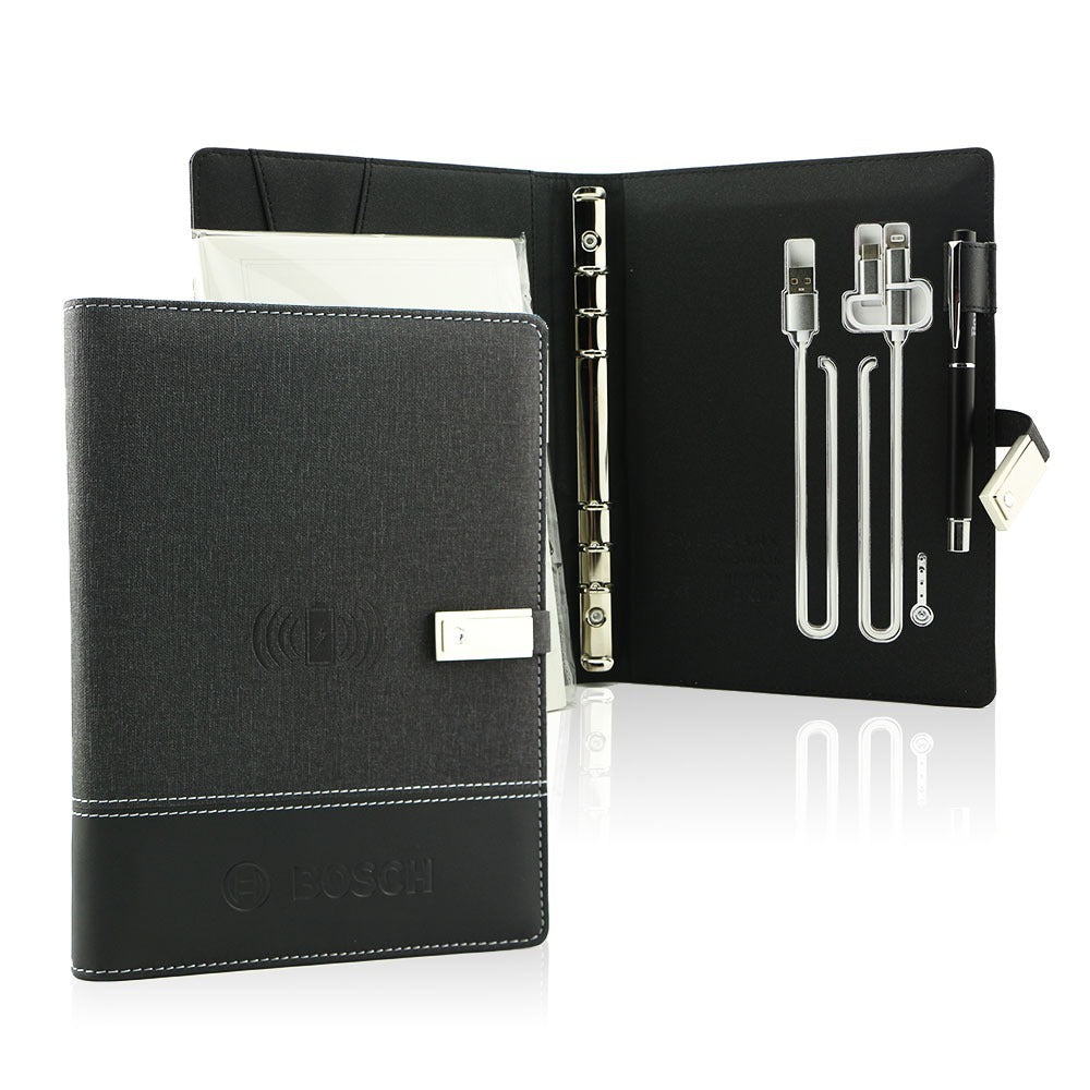 Customized Premium Diary with Note Pad, Card Holder, Power Bank, Phone Holder & Pen Holder | DYO