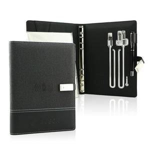 Customized Premium Diary with Note Pad, Card Holder, Power Bank, Phone Holder & Pen Holder | DYO