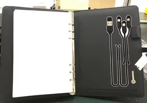 Customized Premium Diary with Note Pad, Card Holder, Power Bank, Phone Holder & Pen Holder | DYO