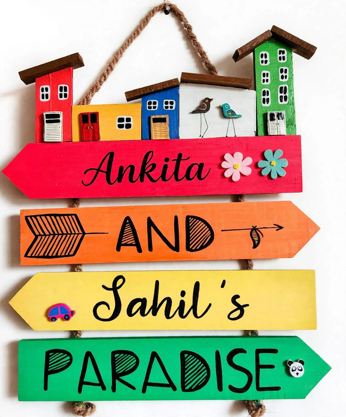 Customized Solid Wooden Wall Hanging - 1x1 Feet UV Printed | DYO