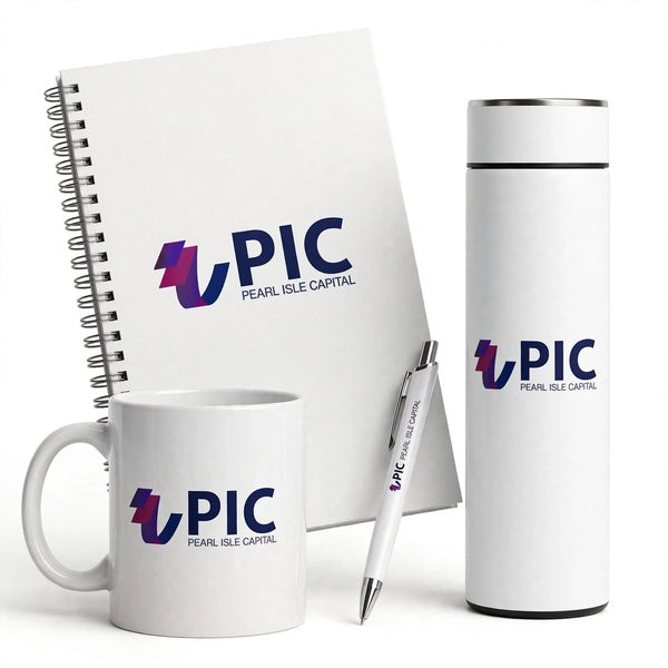Customized Gift Box With Spiral Bound Notebook Diary, Mug, Metal Pen & Smart LED Bottle