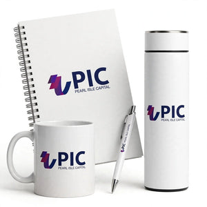 Customized Gift Box With Spiral Bound Notebook Diary, Mug, Metal Pen & Smart LED Bottle