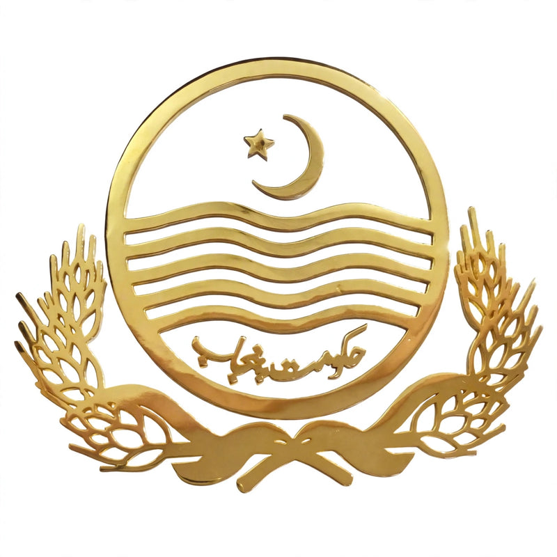 Custom Brass Logo 3D Laser Cut – Gold & Silver | Premium Corporate Emblem Pakistan