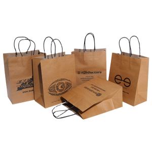Get Your Own Kraft Paper Hand Bag With Custom Logo Printed, High Quality And Low Unit Price!
