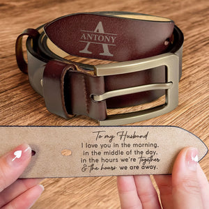 Custom Leather Belt for Dad, Custom Leather Belt for Men, Custom Name Belt, Custom Name Belts For Husband