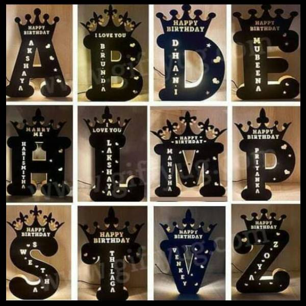 Design Your own Customized Name And Text LED Light Alphabet