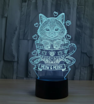 LumiNook 3D LED Lamp - Premium Acrylic Night Light