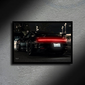 LED Neon Car Poster Acrylic Frame – UV Printed