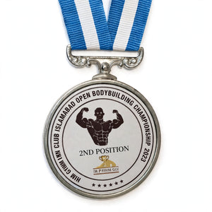 Custom Printed Silver Medal – Personalized Award Medal for Sports & Events