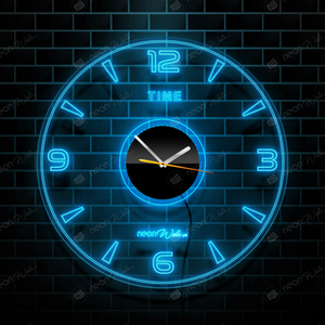 Transparent Acrylic Modern Wall Clock With LED Back Light (12 Inches)