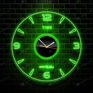 Transparent Acrylic Modern Wall Clock With LED Back Light (12 Inches)