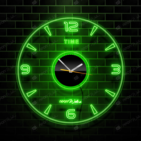 Transparent Acrylic Modern Wall Clock With LED Back Light (12 Inches)