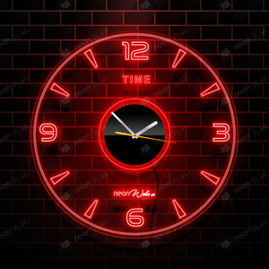 Transparent Acrylic Modern Wall Clock With LED Back Light (12 Inches)