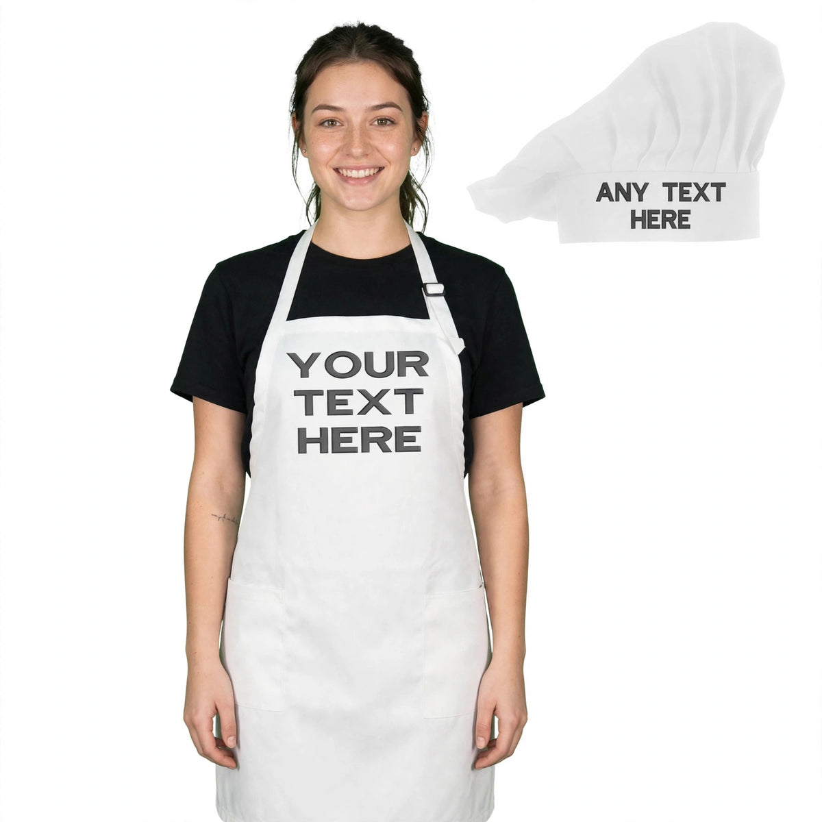 Personalized Chef Hat & Apron Set – Custom Name Kitchen Set | DYO