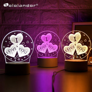 I Love You Gift Lamp