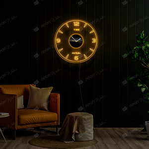 Transparent Acrylic Modern Wall Clock With LED Back Light (12 Inches)