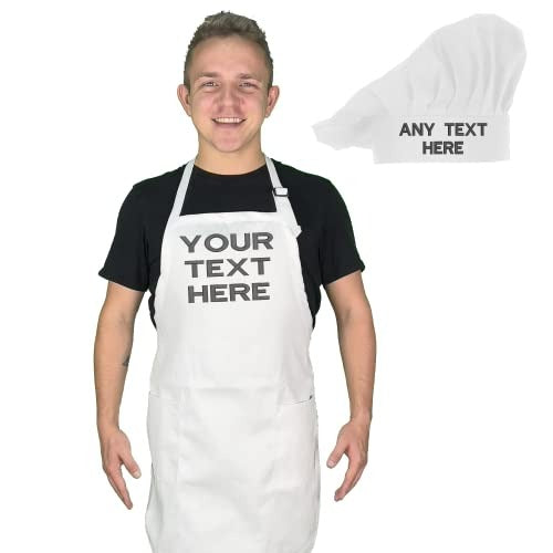 Personalized Chef Hat & Apron Set – Custom Name Kitchen Set | DYO