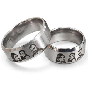 Personalized Couple Rings Set – Custom Name Engraved 2 Rings | Couples Gift Pakistan